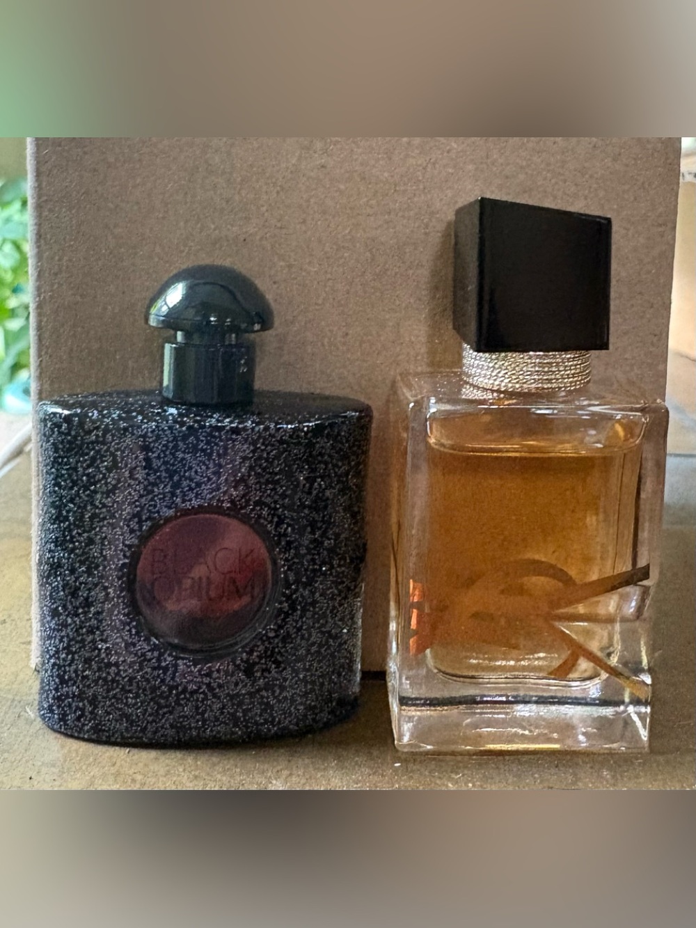 Yves Saint Laurent perfume duo Black Opium and Libre 7.5 ml each